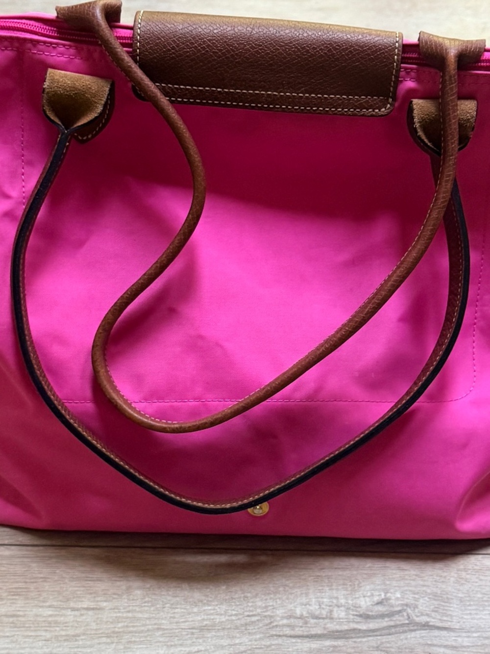 Longchamp Bag in bright pink made 1993-2000 - Picture 3 of 16